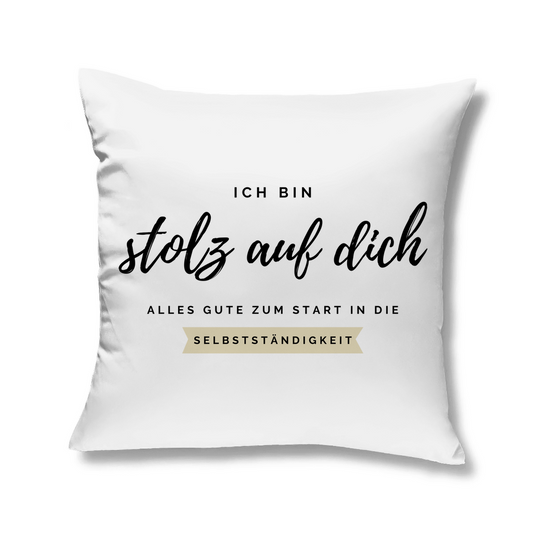 Sofakissen "Alles Gute zum Start in die Selbstständigkeit"