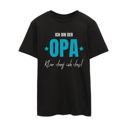 Männer T-Shirt "Ich bin der Opa - Klar darf ich das!"