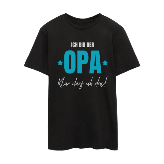 Männer T-Shirt "Ich bin der Opa - Klar darf ich das!"