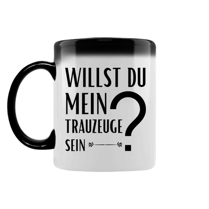 Zaubertasse "Willst du mein Trauzeuge sein?"
