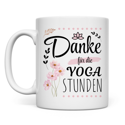 Tasse "Danke für die Yogastunden"
