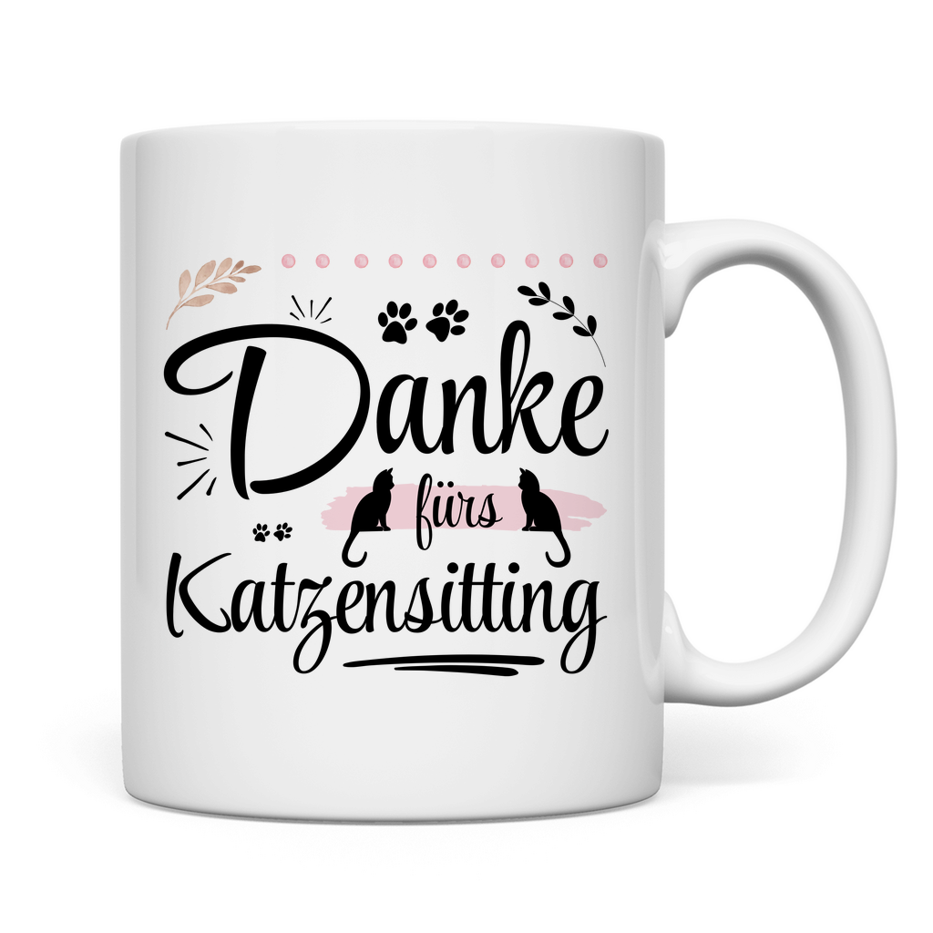 Tasse "Danke fürs Katzensitting"