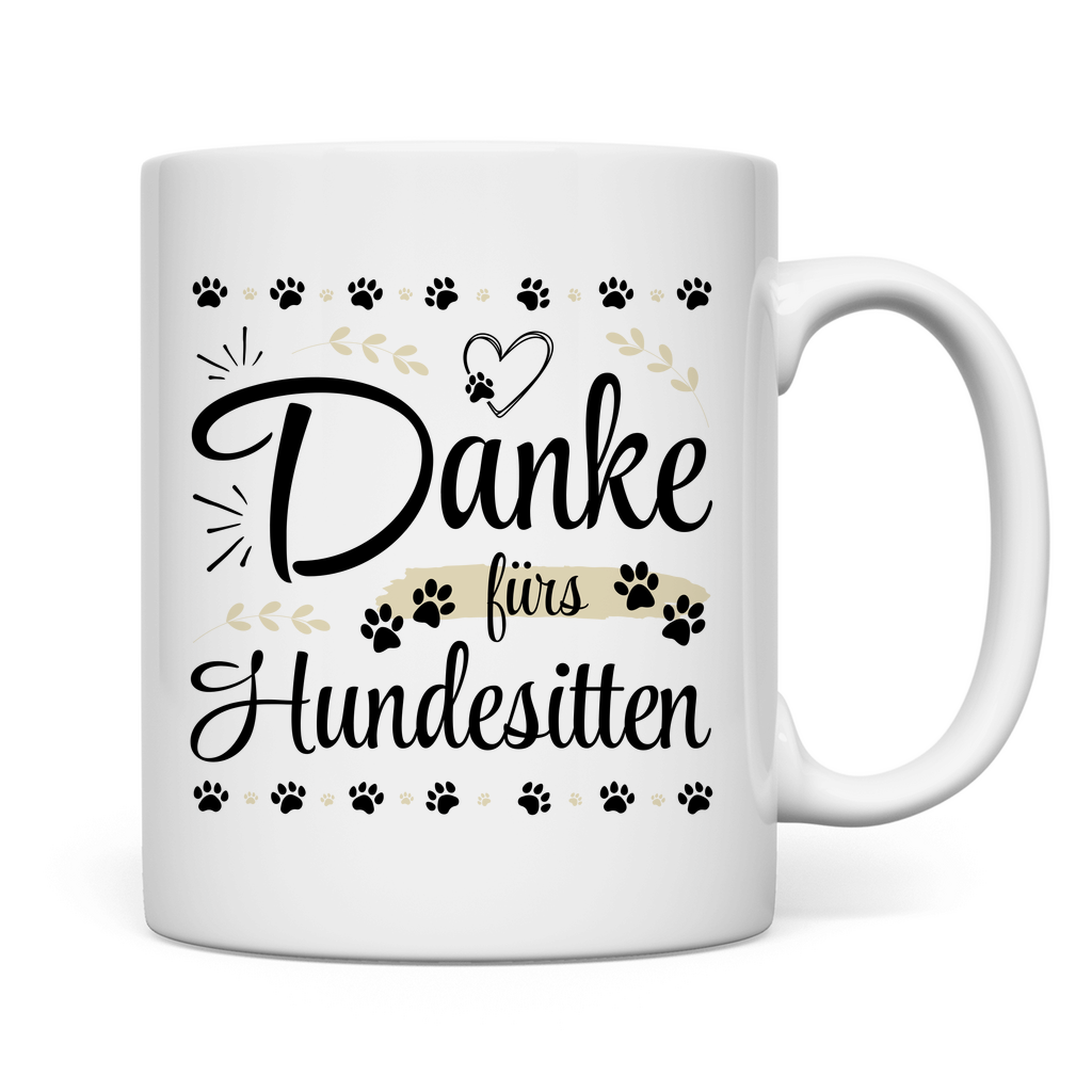 Tasse "Danke fürs Hundesitten"