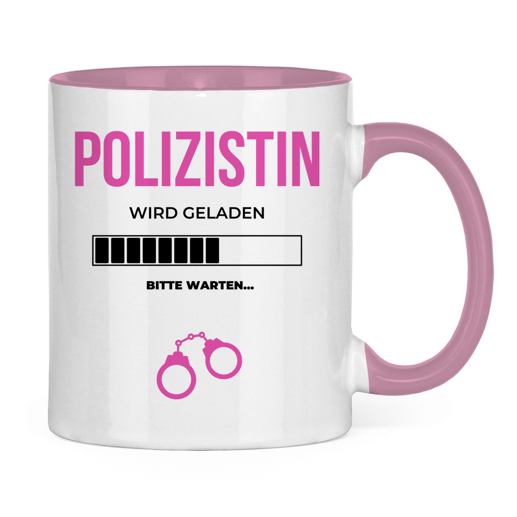 Tasse zweifarbig "Angehende Polizistin"