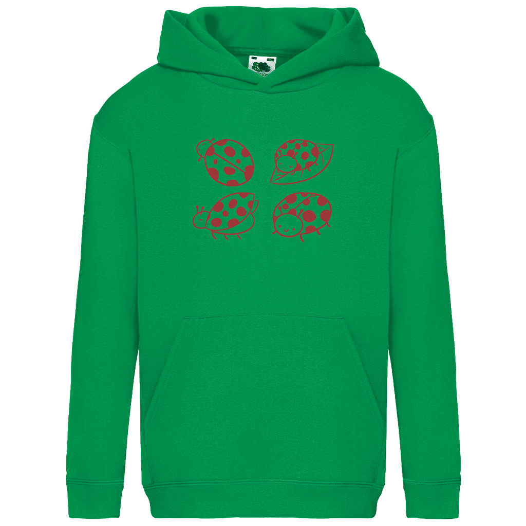 Kids Basic Hoodie "4 Marienkäfer"