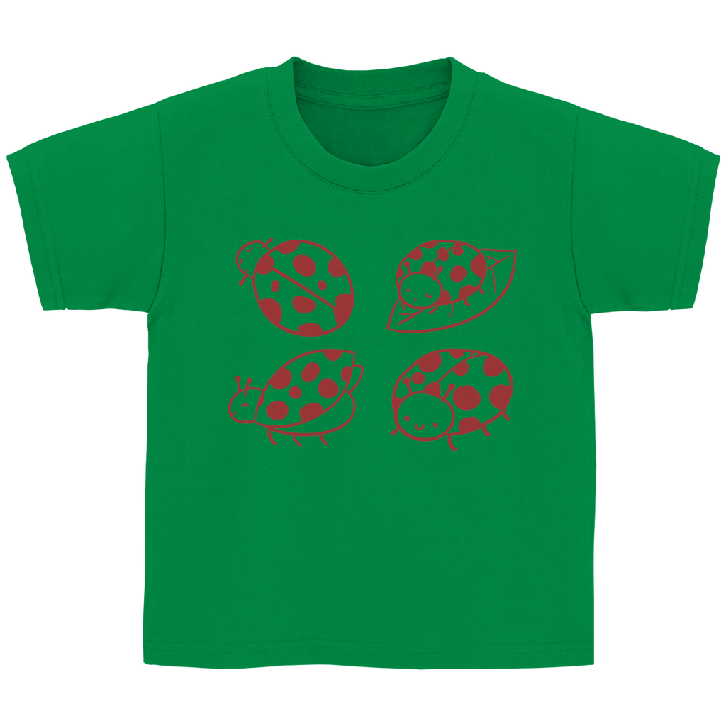 Kinder Basic T-Shirt "4 Marienkäfer"