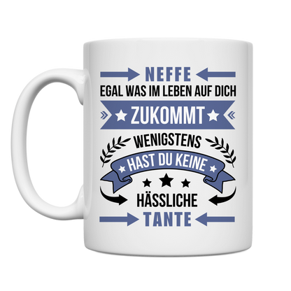 Tasse "Neffe - Egal was im Leben auf dich zukommt" (Tante)