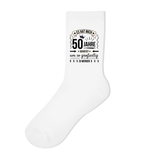 Socken "Es hat mich 50 Jahre gekostet um so großartig zu werden"