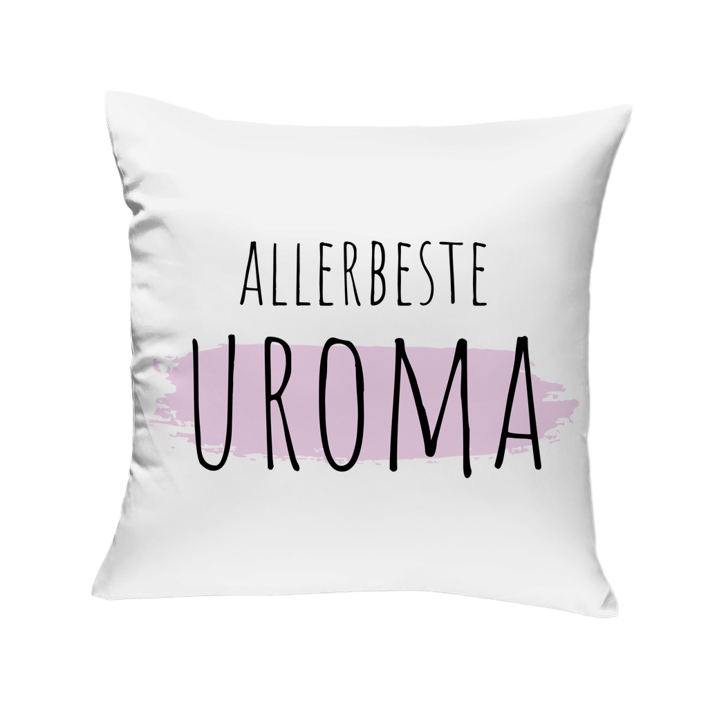 Sofakissen "Allerbeste Uroma" (Hintergrund-Motiv)