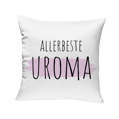 Sofakissen "Allerbeste Uroma" (Hintergrund-Motiv)