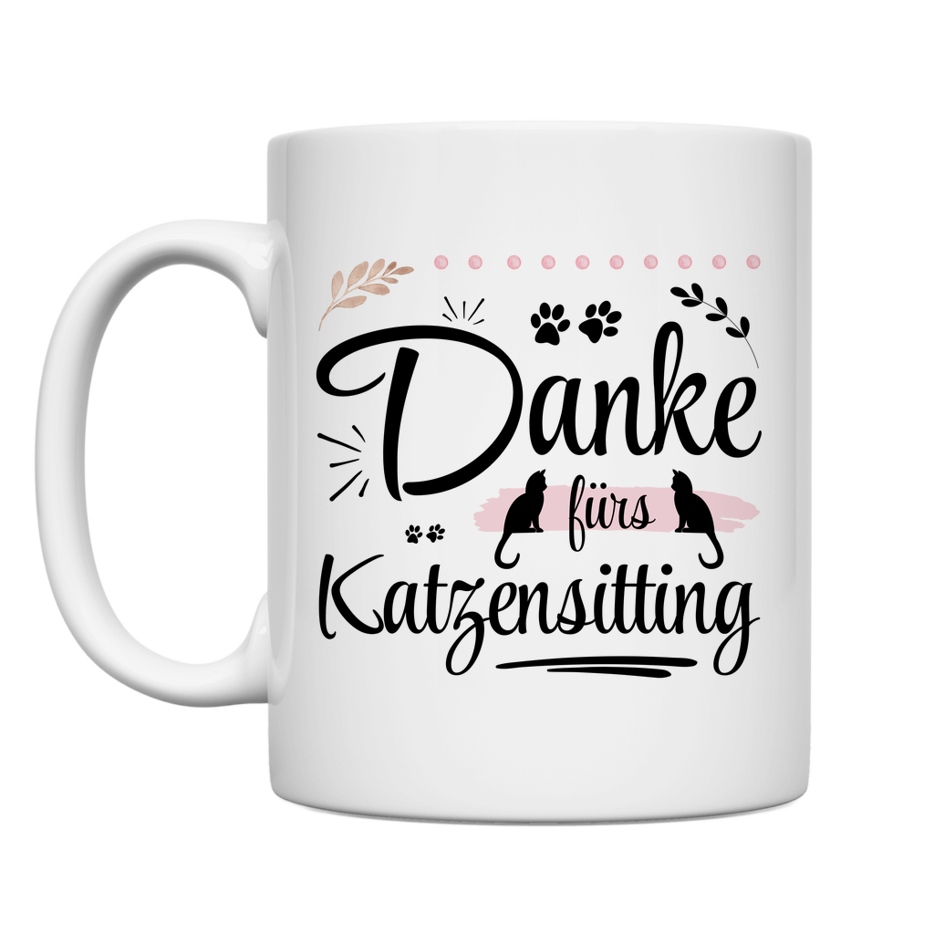 Tasse "Danke für Katzensitting"