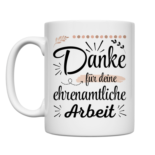 Tasse "Danke für deine ehrenamtliche Arbeit"