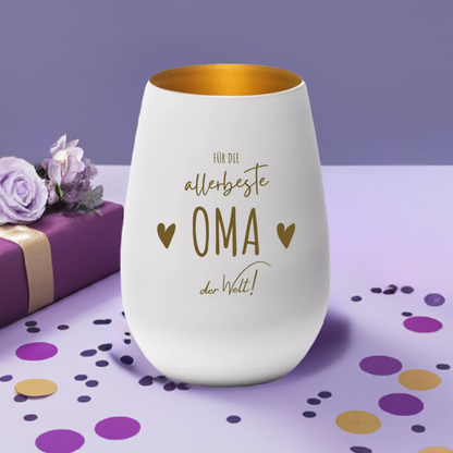 Windlicht "Für die allerbeste Oma der Welt"