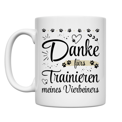 Tasse Danke Geschenk Hundetrainer
