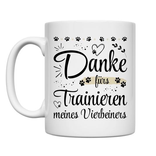 Tasse Danke Geschenk Hundetrainer