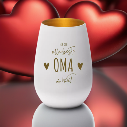 Windlicht "Für die allerbeste Oma der Welt"