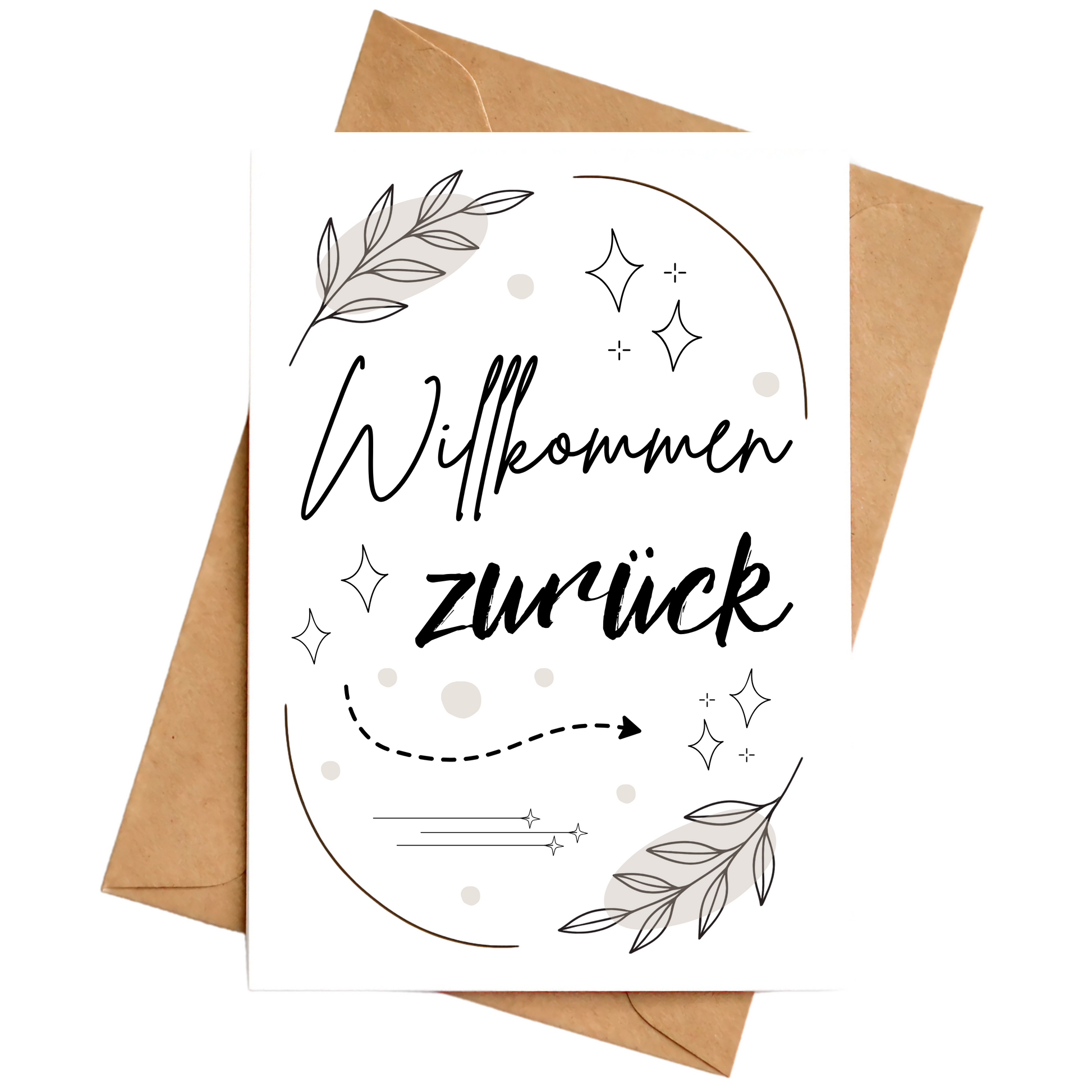 Karte "Willkommen zurück"