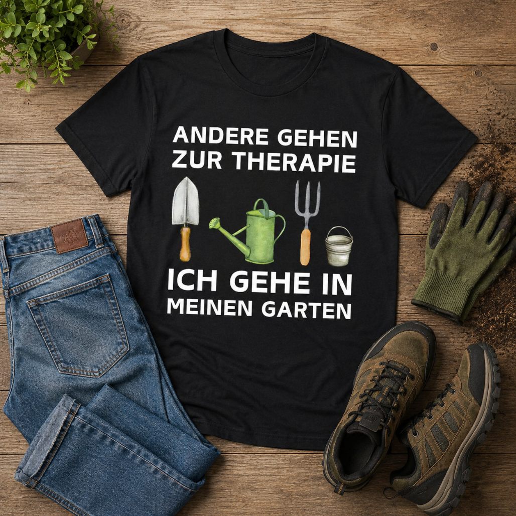 Garten T-Shirt Männer lustig andere gehen zur Therapie