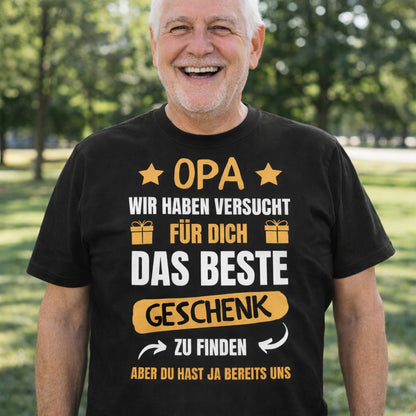 Männer T-Shirt "Opa wir haben versucht..."