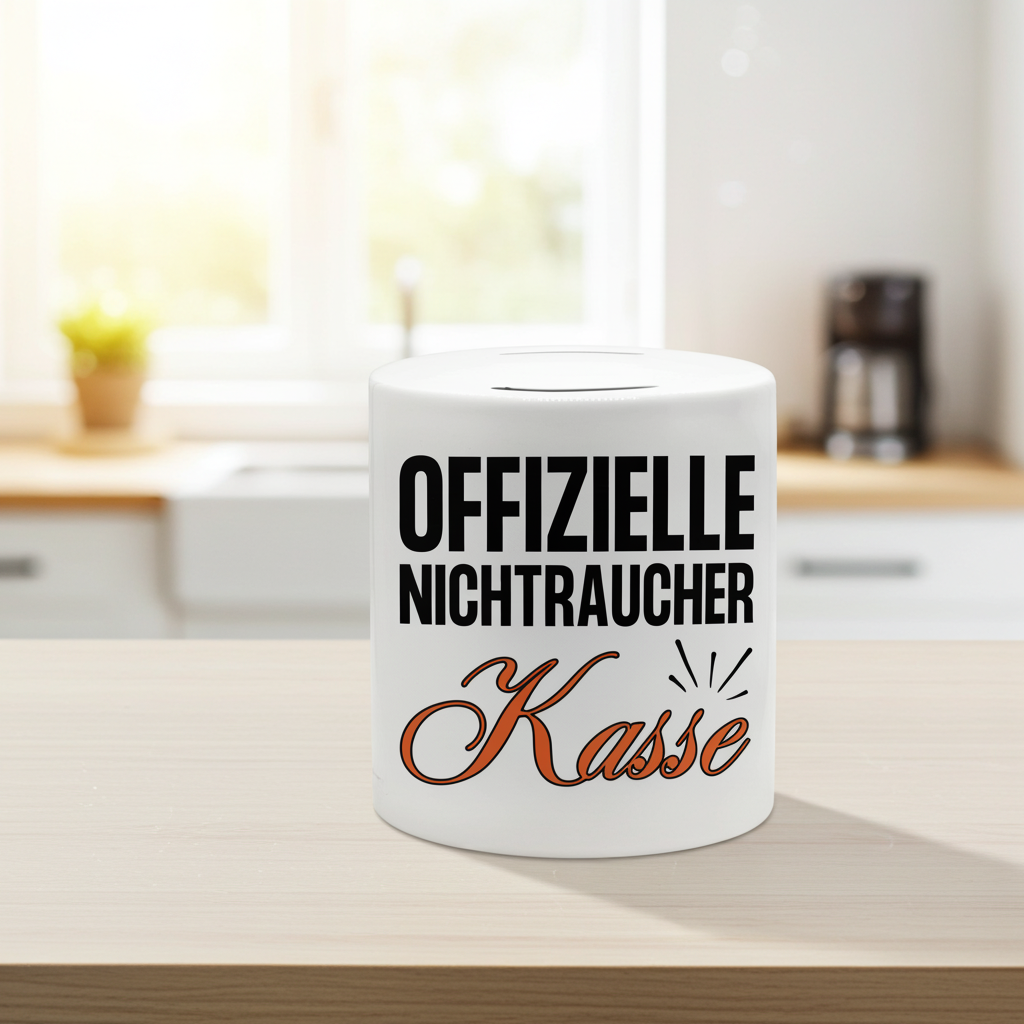 Spardose "Offizielle Nichtraucher Kasse"