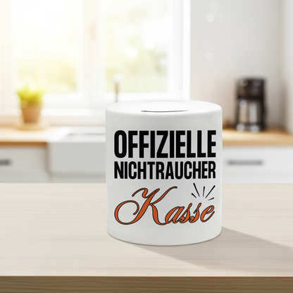 Spardose "Offizielle Nichtraucher Kasse"