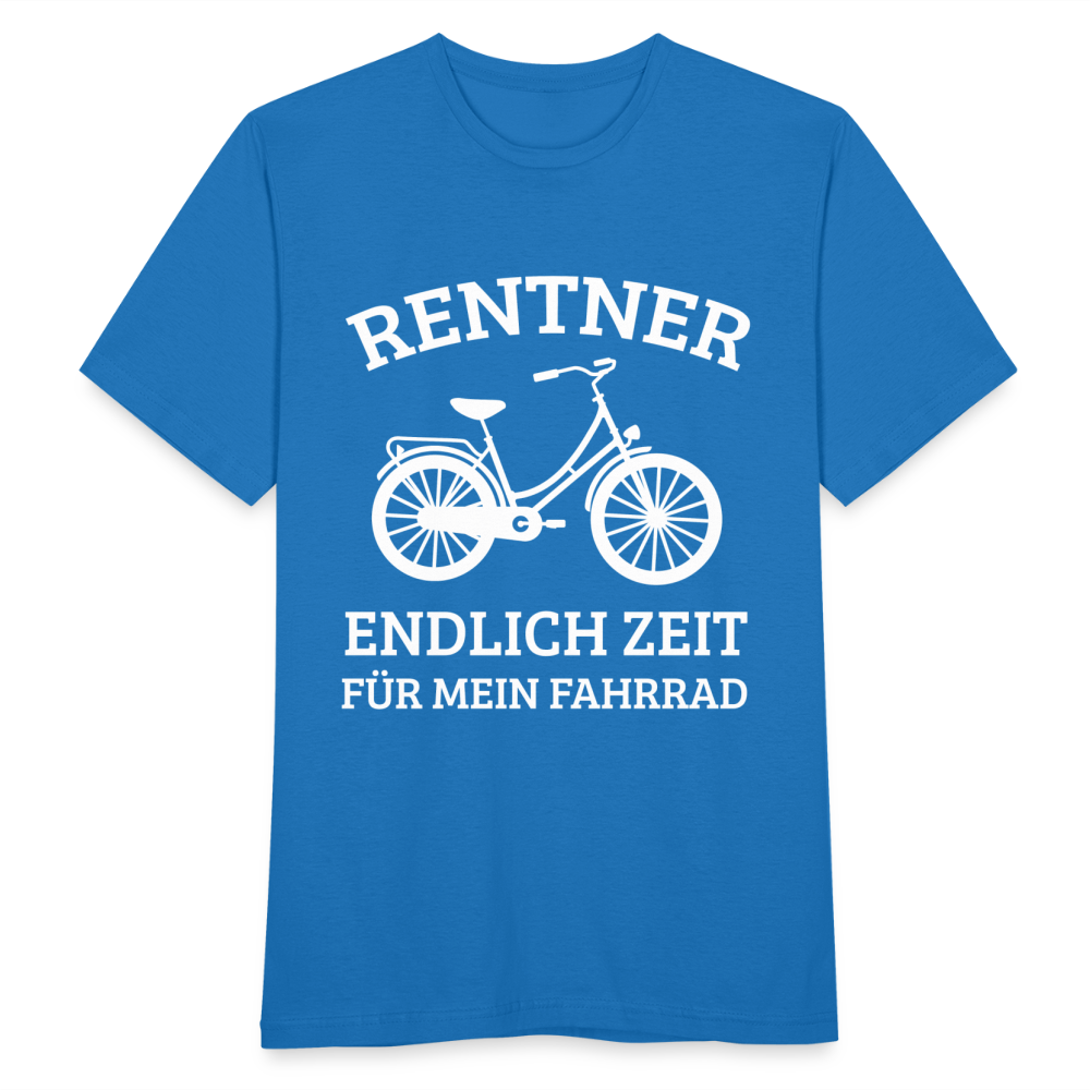 Männer T-Shirt "Rentner - Endlich Zeit für mein Fahrrad" - Royalblau