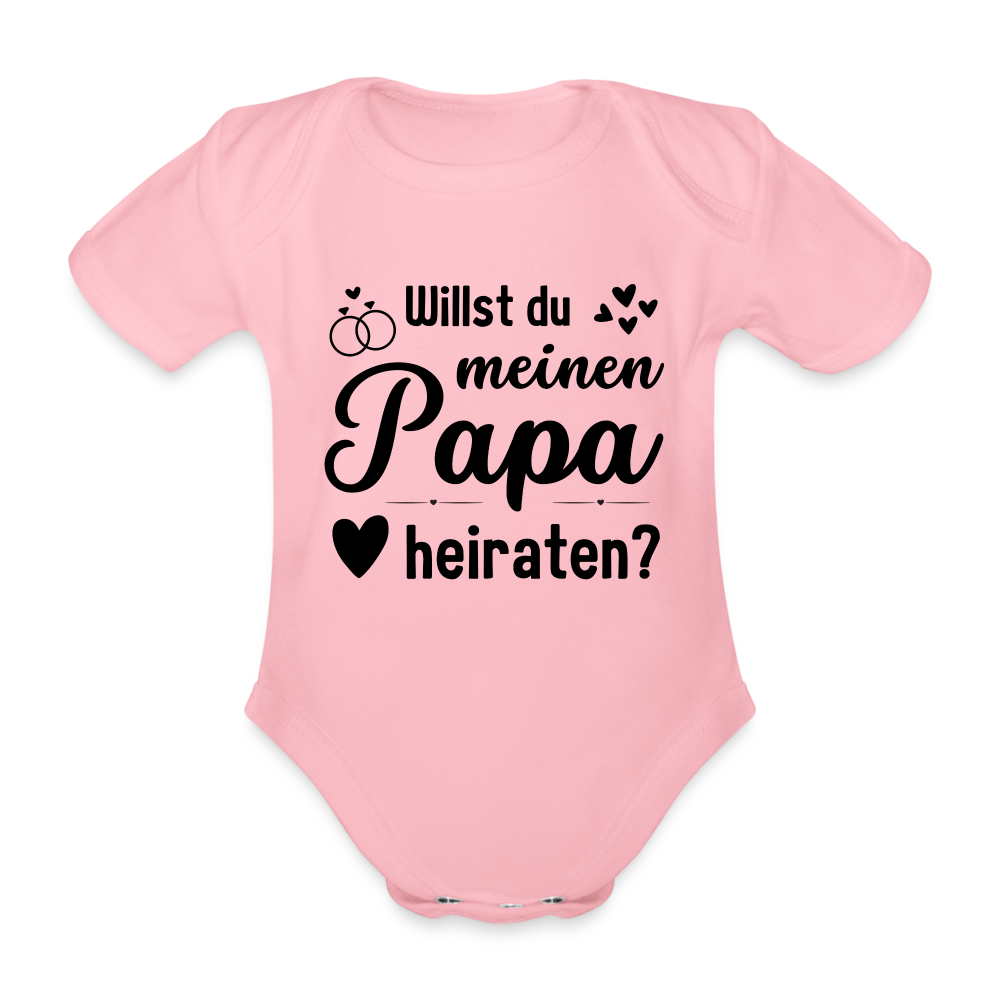 Baby Body "Willst du meinen Papa heiraten?" - Hellrosa