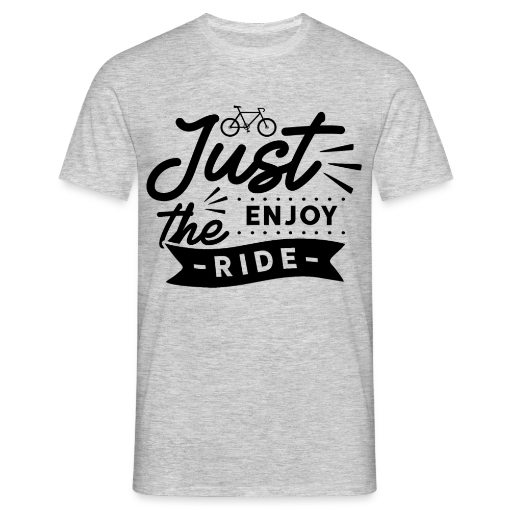Männer T-Shirt "Just enjoy the ride" - Grau meliert