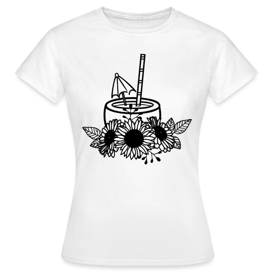 Frauen T-Shirt "Sommer Cocktail" - weiß