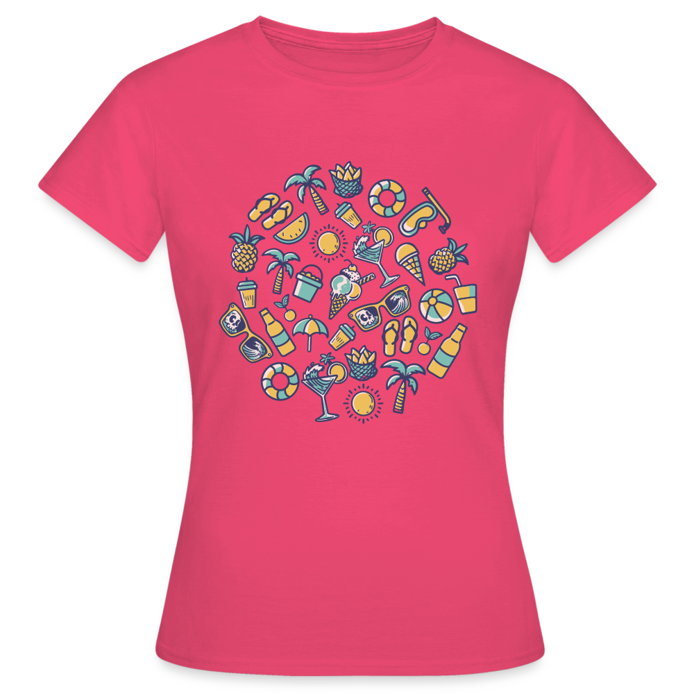 Frauen T-Shirt "Sommer Elemente" - Azalea