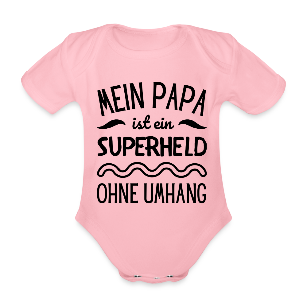 Baby Body "Mein Papa ist ein Superheld ohne Umhang" - Hellrosa