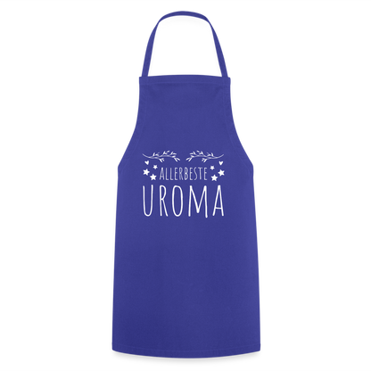 Kochschürze "Allerbeste Uroma" - Royalblau