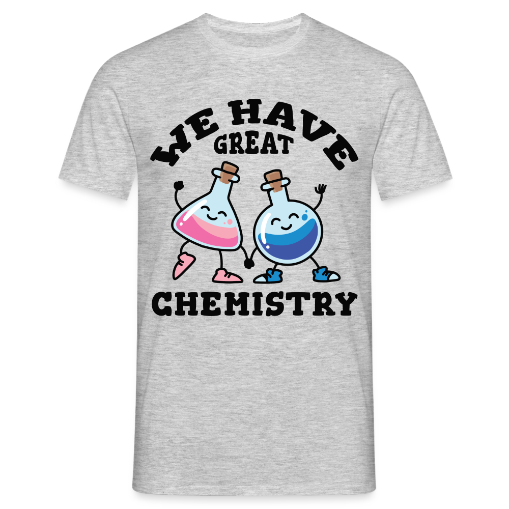 Männer T-Shirt "We have great chemistry" - Grau meliert