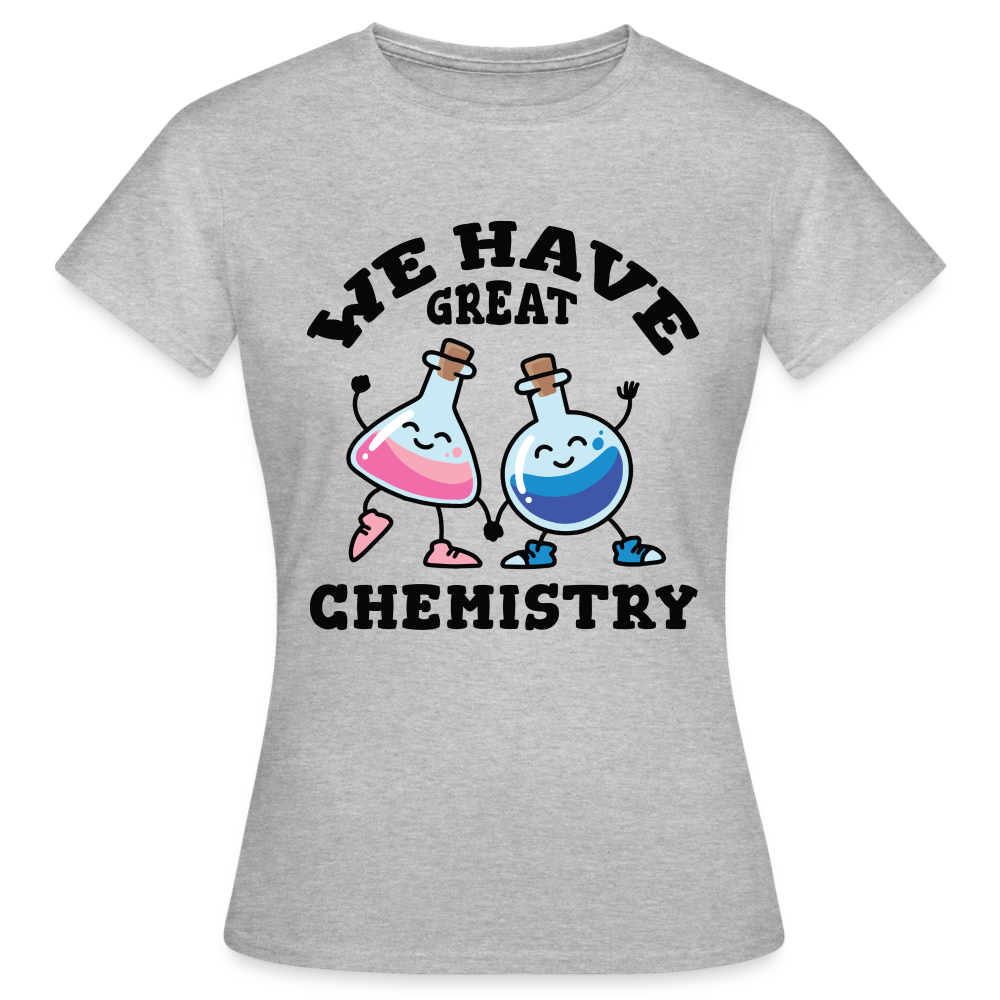 Frauen T-Shirt "We have great chemistry" - Grau meliert