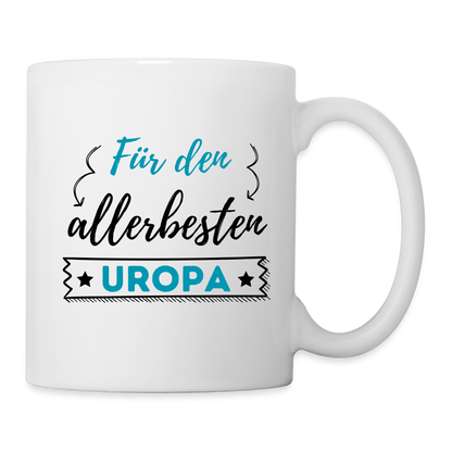 Tasse "Für den allerbesten Uropa" - weiß