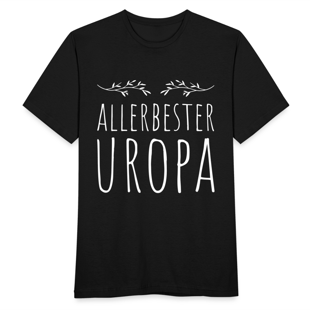 Männer T-Shirt "Allerbester Uropa" - Schwarz