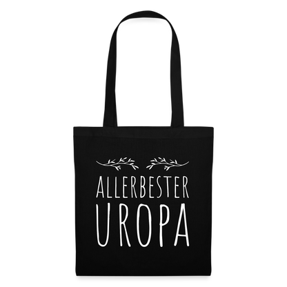 Stoffbeutel "Allerbester Uropa" - Schwarz