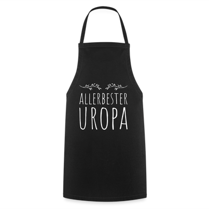 Kochschürze "Allerbester Uropa" - Schwarz