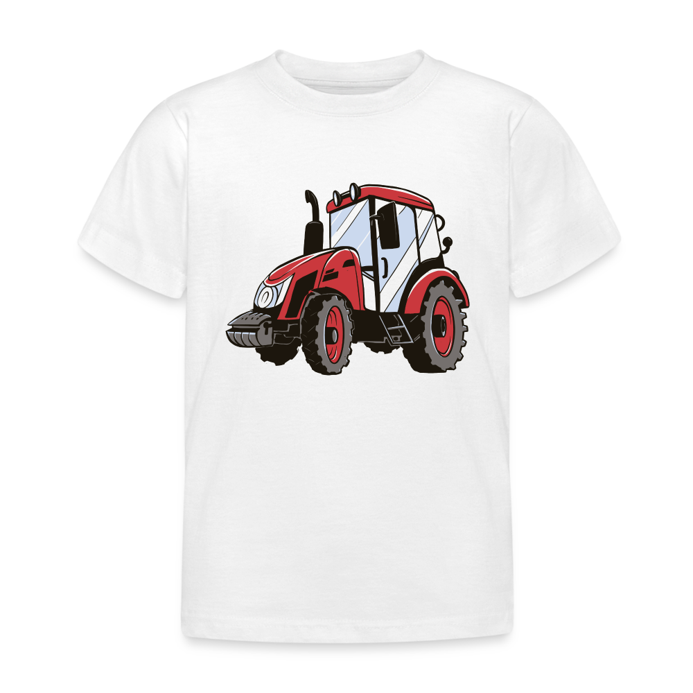 Kinder T-Shirt "Kleiner roter Traktor" - weiß