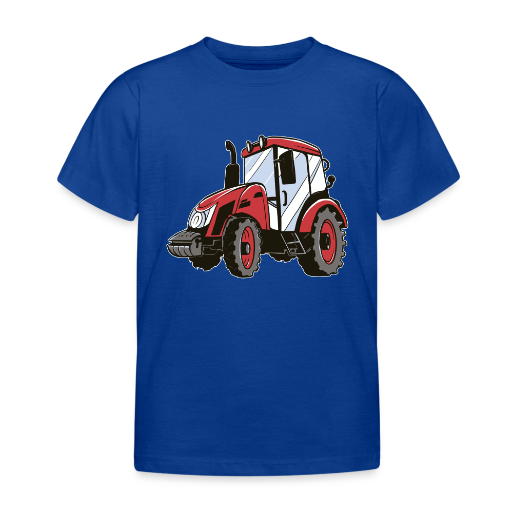 Kinder T-Shirt "Kleiner roter Traktor" - Royalblau