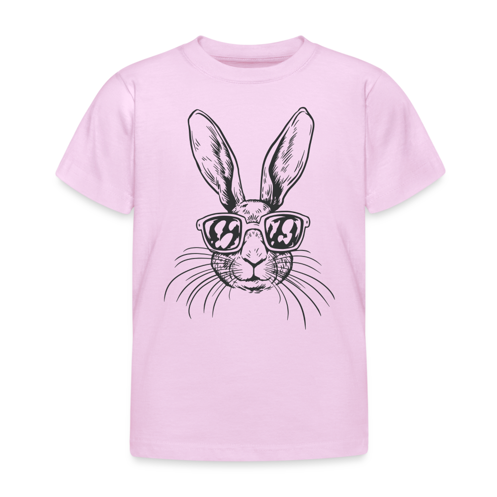 Kinder T-Shirt "Cooler Hase mit Sonnenbrille" - Hellrosa