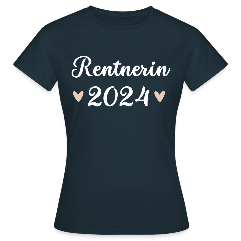 Frauen T-Shirt "Rentnerin 2024" - Navy