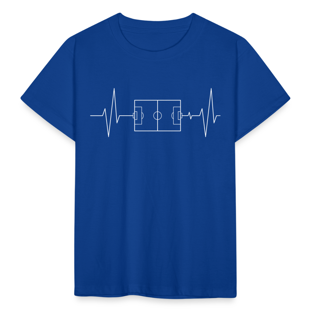 Kinder T-Shirt "Fußballfeld" - Royalblau