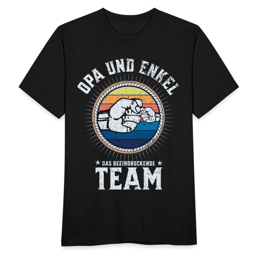 Opa Enkel Partnerlook T-Shirts "Beeindruckendes Team"