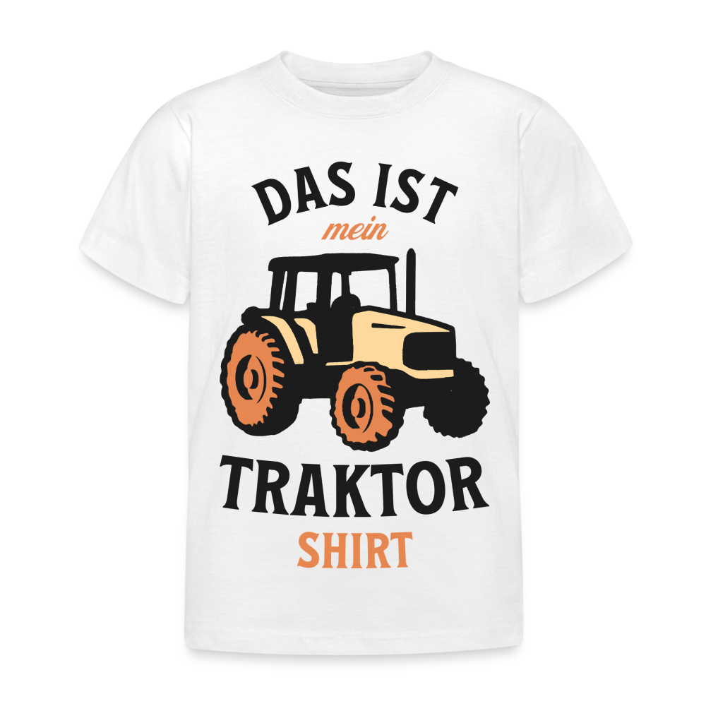 Kinder T-Shirt "Das ist mein Traktor Shirt" - weiß