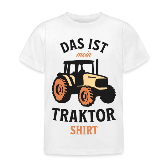 Kinder T-Shirt "Das ist mein Traktor Shirt" - weiß