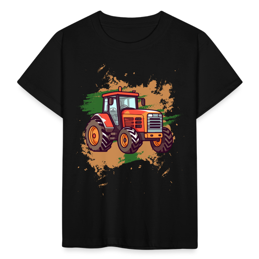 Kinder T-Shirt "Cooles Traktor Design" - Schwarz