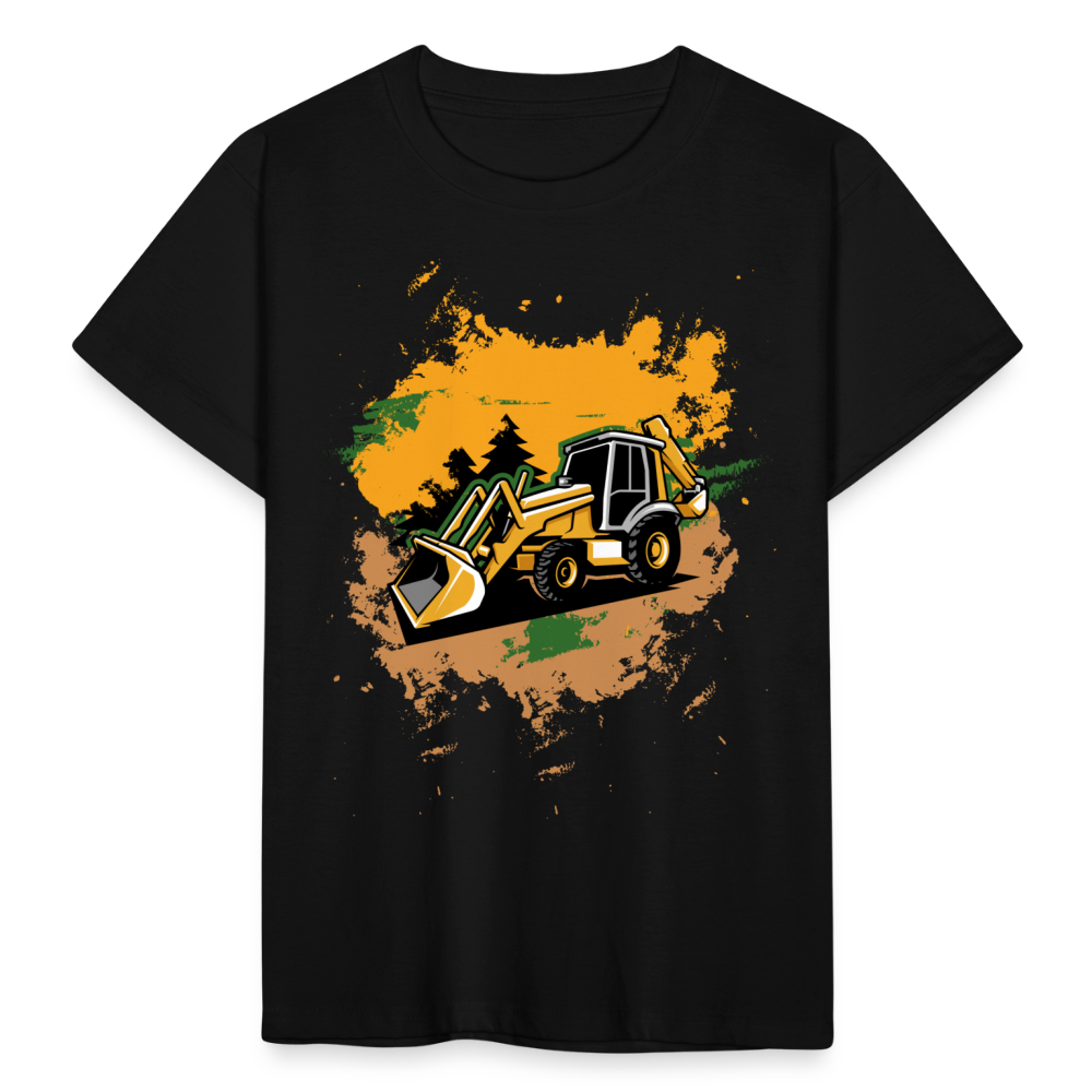 Kinder T-Shirt "Cooles Bagger Design" - Schwarz