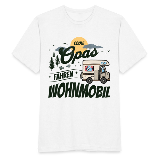 Männer T-Shirt "Coole Opas Wohnmobil" - weiß