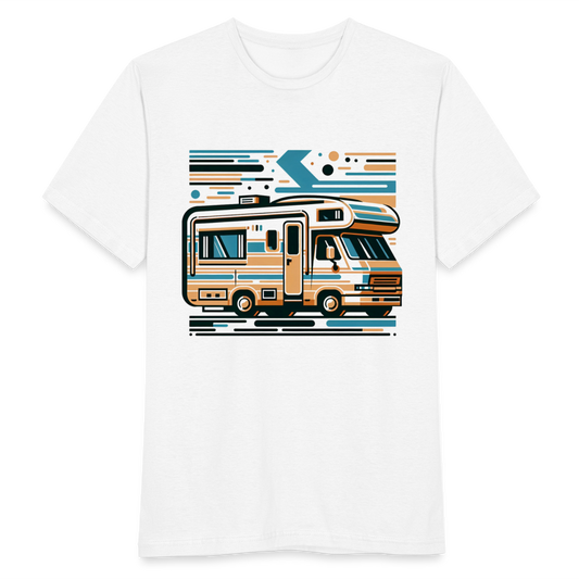 Männer T-Shirt "Kreatives Wohnmobil" - weiß